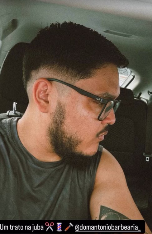 Degradê com barba alinhada — Dom Antônio